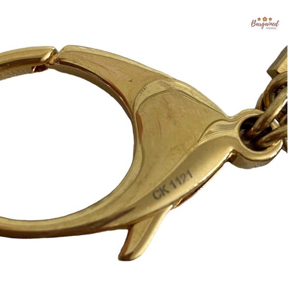 Authentic LOUIS VUITTON Goldtone Tapage Key Holder And Bag Charm - CK 1121 - Picture 6 of 13